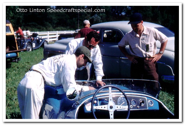 Siata_proto_1952_03 Otto Linton tuning at Brynfan Tyddyn 1952